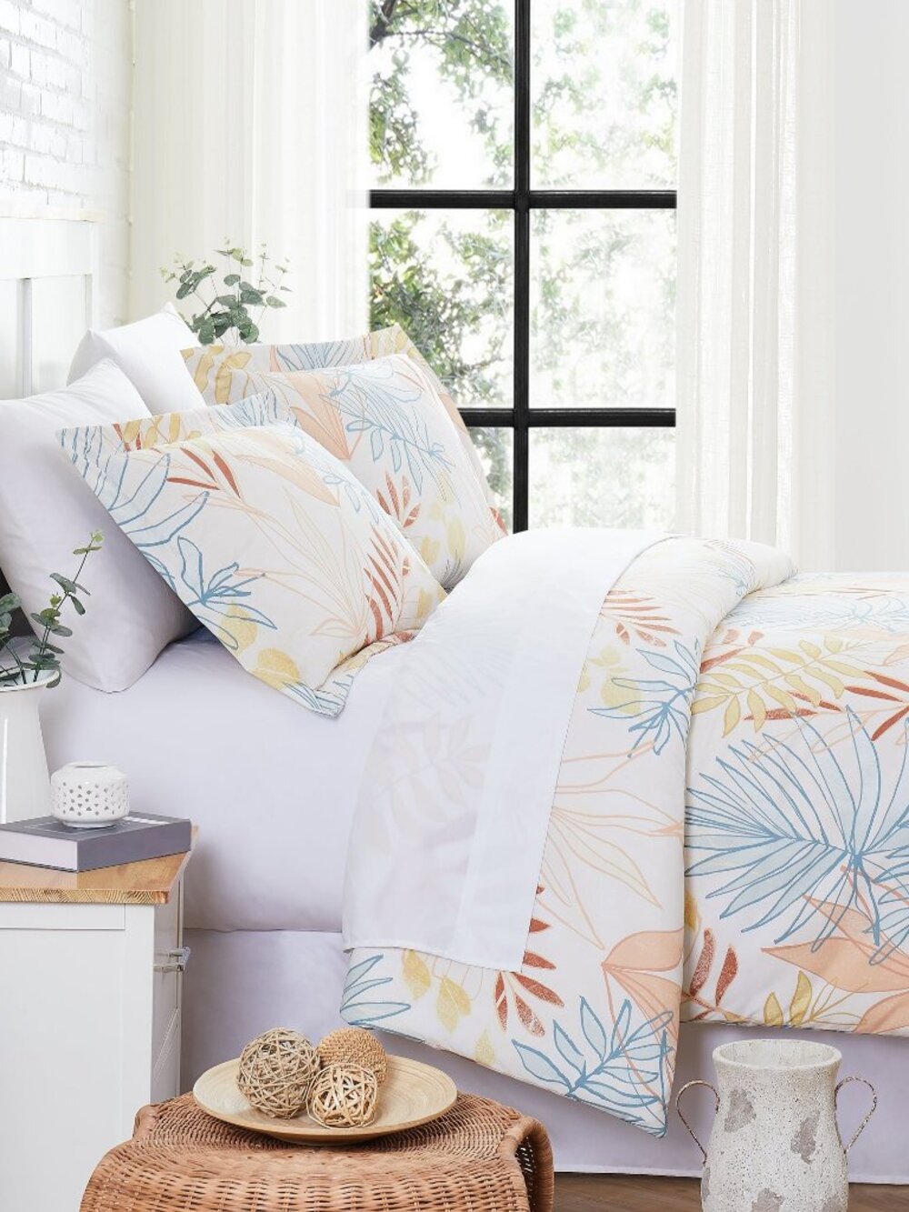Southshore Fine Linens Tropic Leaf 3-Pc. Comforter Set, Full/Queen